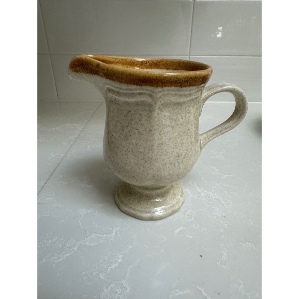 Vintage 1970s‎ Mikasa Garden Club Creamer Pitcher Stoneware Japan Cottagecore